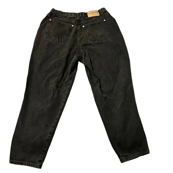 Vintage 90s L.A. Blues Women's Plus Size 18 Black Relaxed Denim Jeans - Picture 2 of 12